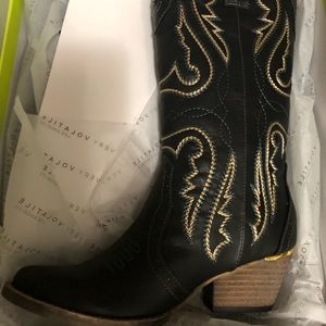 Very Volatile Brand Raspy Cowgirl Boots 